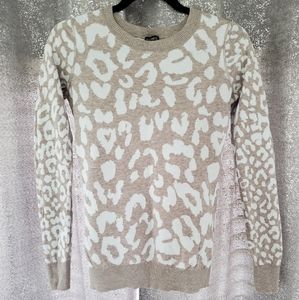 Animal print spring sweater